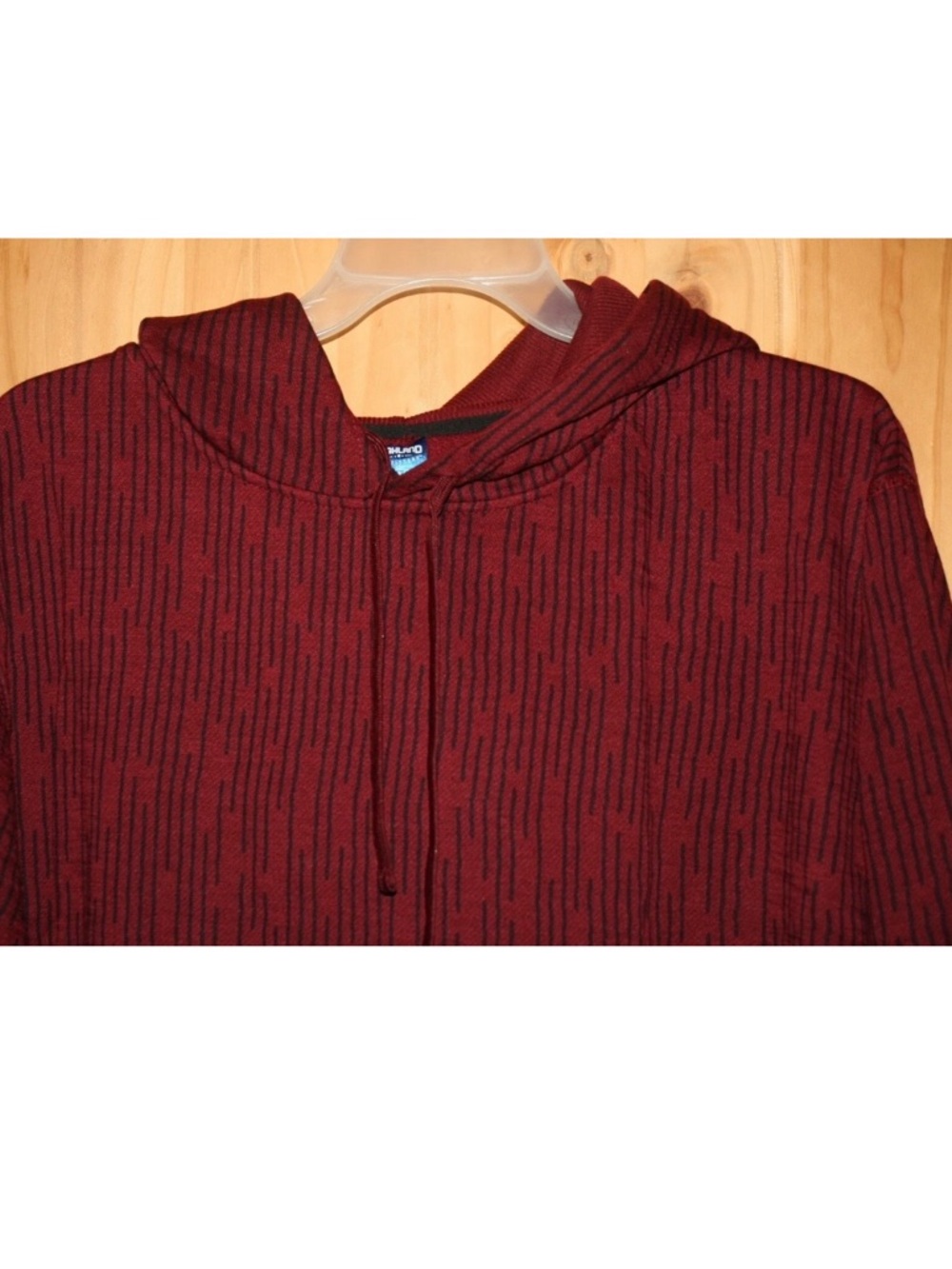Burgundy Marled Pullover Hoodie - Picture 2 of 6